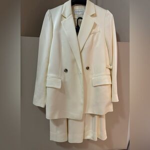 Lightweight Double-Breasted Blazer with shorts